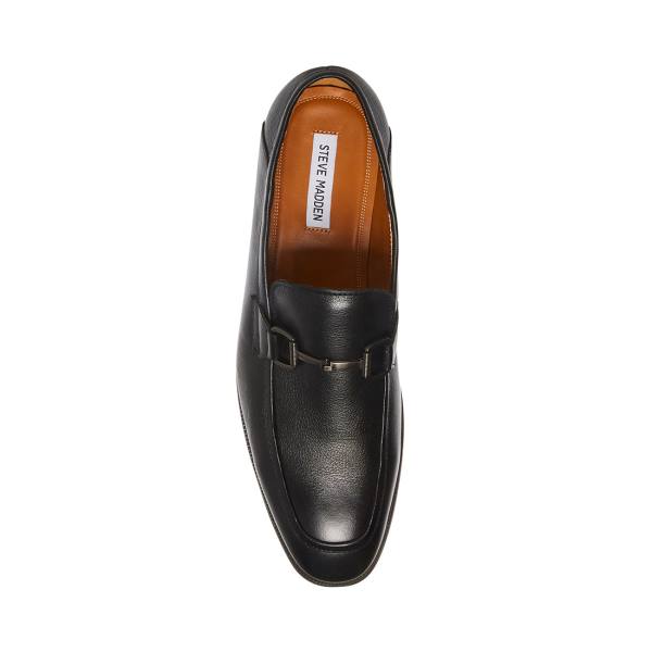 Steve Madden Aahron Deri Loafer Ayakkabı Erkek Siyah | SM-082FQ