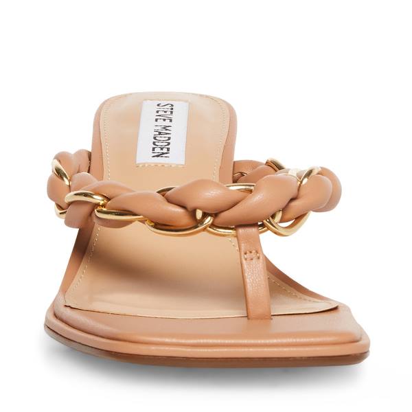 Steve Madden Alenna Tan Heel Topuklu Ayakkabı Kadın Bej Rengi | SM-187BR