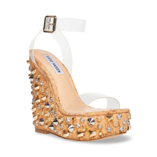 Steve Madden Alika Sandalet Kadın Clear | SM-502YN