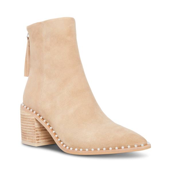 Steve Madden Aquarius Tan Süet Bot Kadın Kahverengi | SM-068CJ