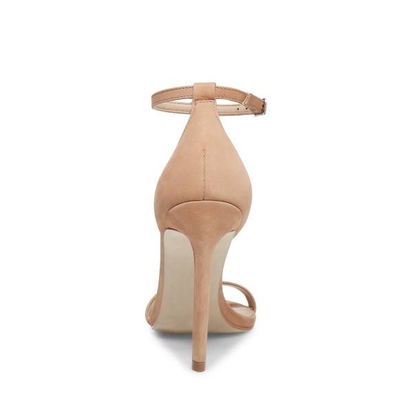 Steve Madden Brandie Camel Nubuck Heel Topuklu Ayakkabı Kadın Kahverengi | SM-135ZS