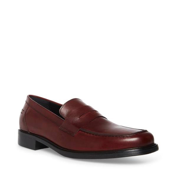 Steve Madden Brookline Burgundy Loafer Ayakkabı Erkek Bordo | SM-402DS