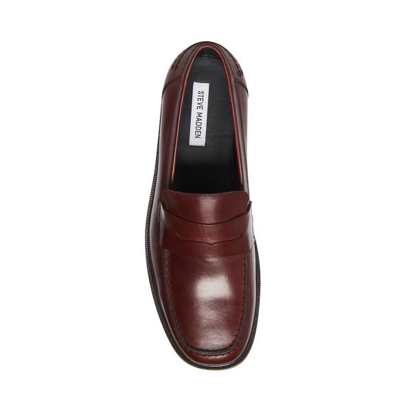 Steve Madden Brookline Burgundy Loafer Ayakkabı Erkek Bordo | SM-402DS