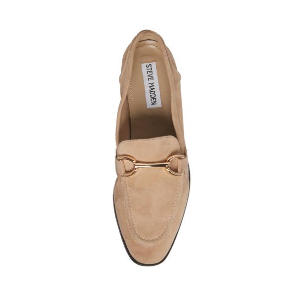 Steve Madden Carrine Tan Süet Düz Ayakkabı Kadın Kahverengi | SM-016QP