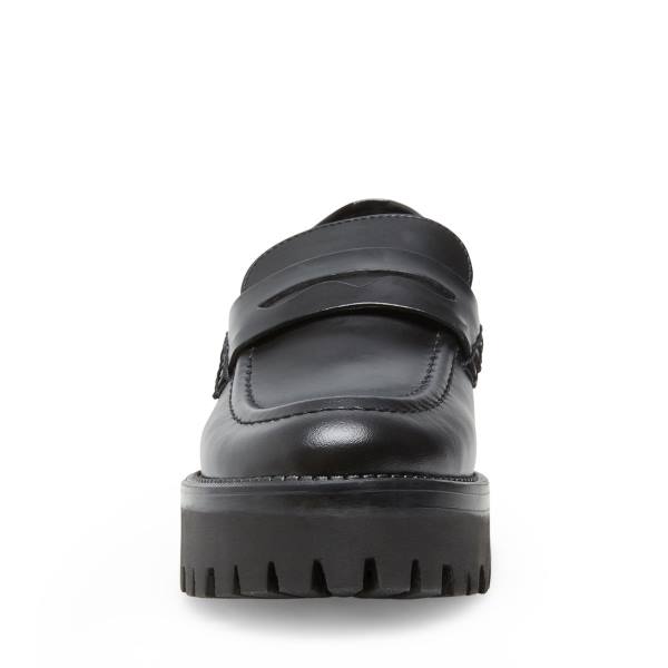 Steve Madden Crew Box Loafer Ayakkabı Kadın Siyah | SM-482FA