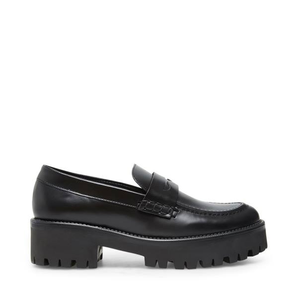 Steve Madden Crew Box Loafer Ayakkabı Kadın Siyah | SM-482FA