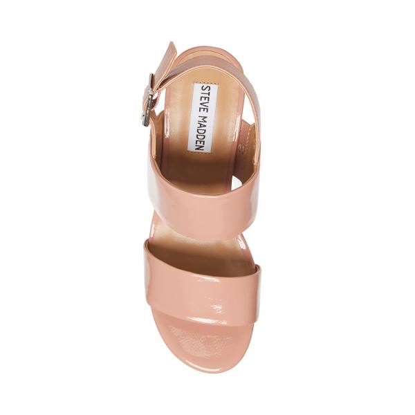 Steve Madden Dafne Rugan Heel Topuklu Ayakkabı Kadın Pembe | SM-418ZT