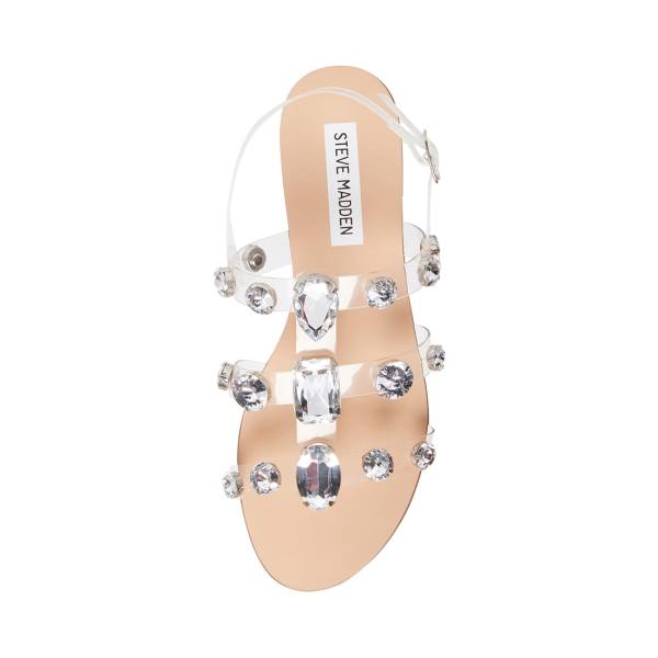 Steve Madden Dallace Sandalet Kadın Clear | SM-062YX