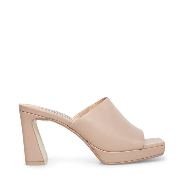 Steve Madden Dedicate Taupe Deri Heel Topuklu Ayakkabı Kadın Gri Kahverengi | SM-784QW