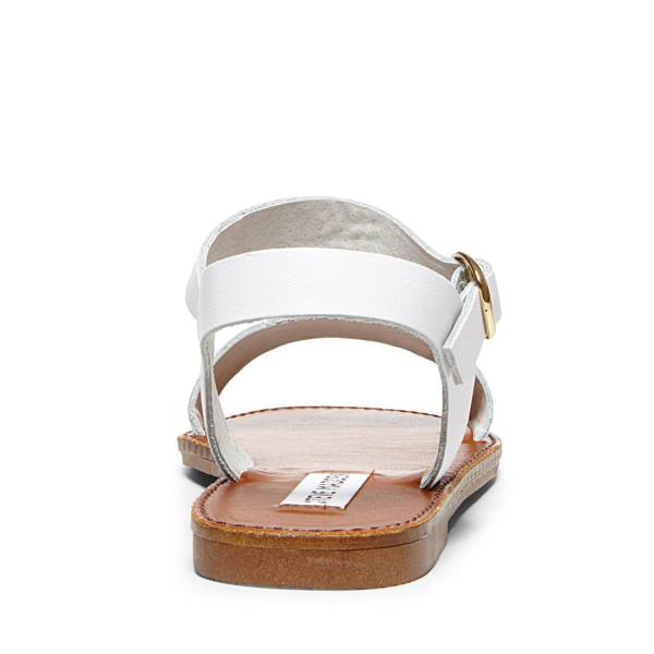 Steve Madden Donddi Deri Sandalet Kadın Beyaz | SM-360OP