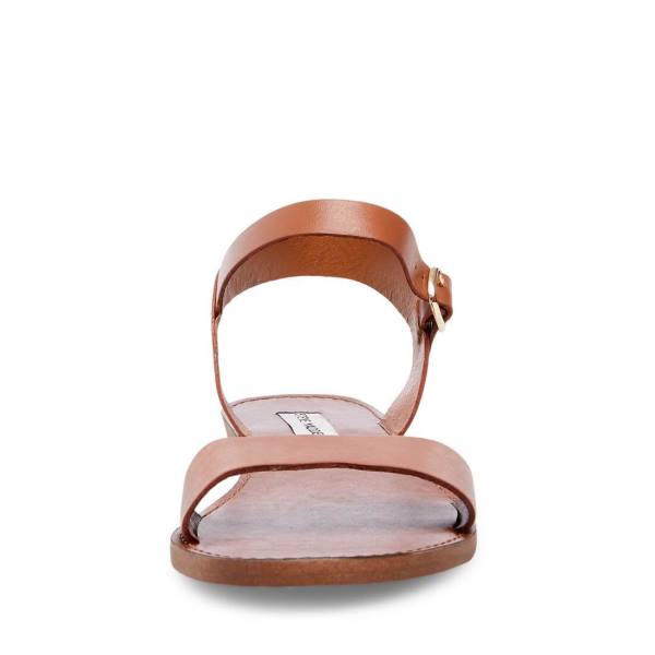 Steve Madden Donddi Tan Deri Sandalet Kadın Kahverengi | SM-637ZV