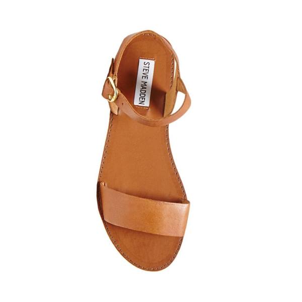 Steve Madden Donddi Tan Deri Sandalet Kadın Kahverengi | SM-637ZV