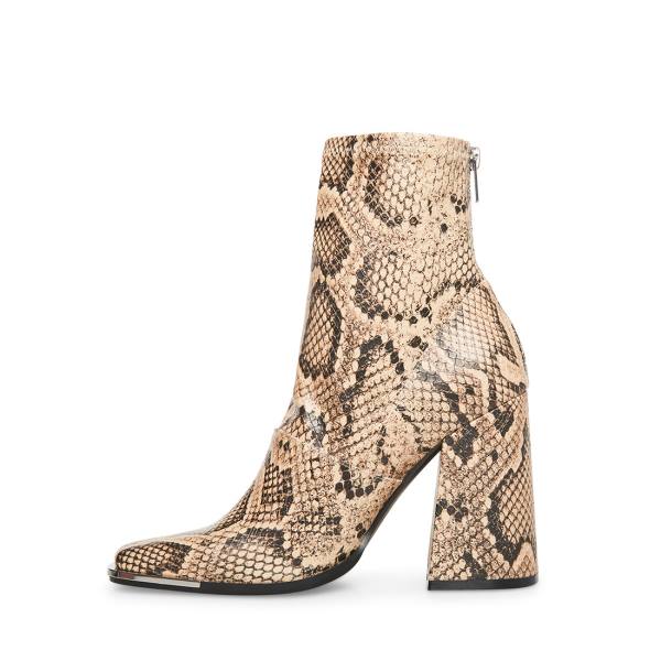 Steve Madden Excess Natural Snake Bot Kadın Bej Rengi Yılan | SM-370CG