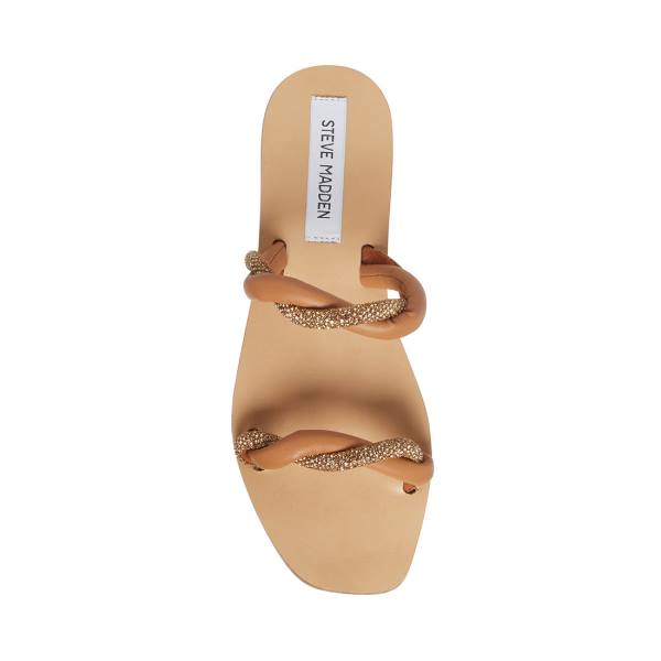 Steve Madden Flipped Cognac Sandalet Kadın Kahverengi Renkli | SM-839VW