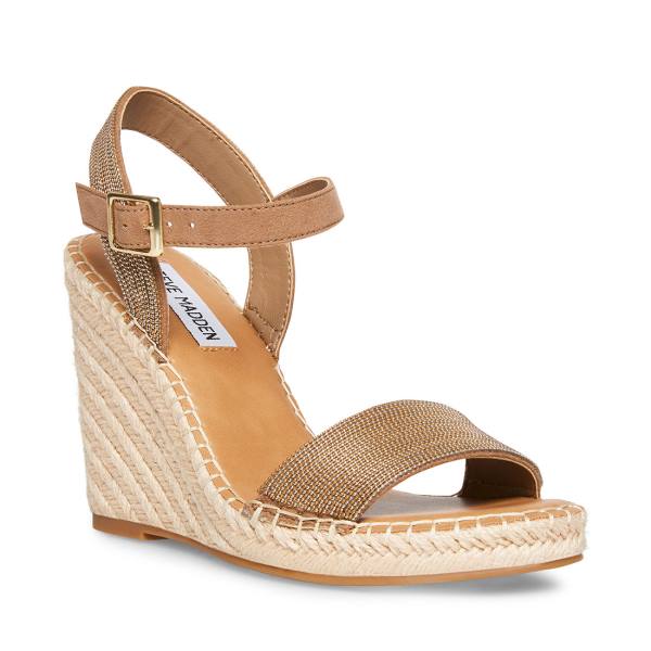 Steve Madden Gamora Taupe Sandalet Kadın Gri Kahverengi Renkli | SM-821QX