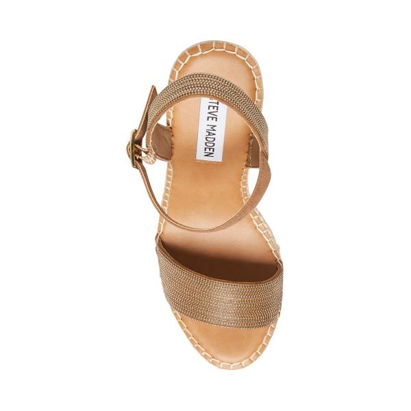 Steve Madden Gamora Taupe Sandalet Kadın Gri Kahverengi Renkli | SM-821QX