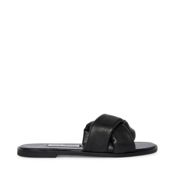 Steve Madden Georgina Deri Sandalet Kadın Siyah | SM-712NM