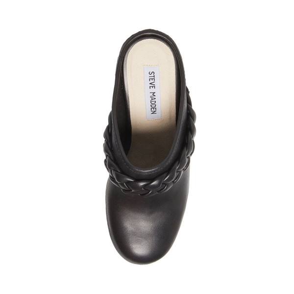 Steve Madden Highland Deri Heel Topuklu Ayakkabı Kadın Siyah | SM-879LD