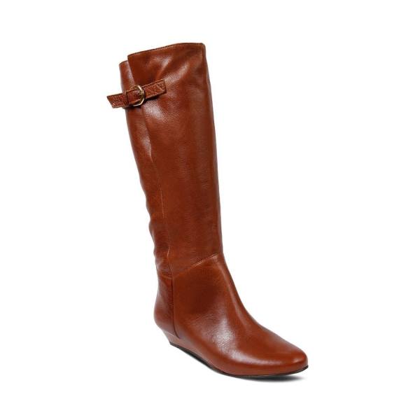 Steve Madden Intyce Cognac Deri Çizme Kadın Kahverengi | SM-649LY