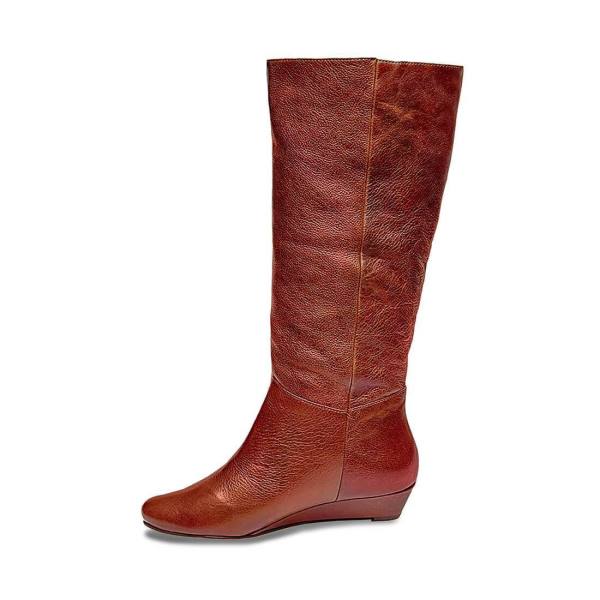 Steve Madden Intyce Cognac Deri Çizme Kadın Kahverengi | SM-649LY