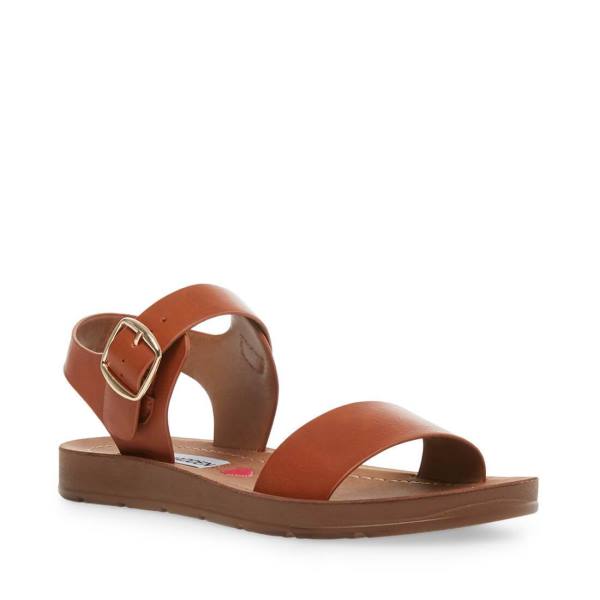 Steve Madden Jprobler Cognac Sandalet Çocuk Kahverengi | SM-249HS