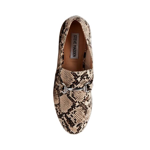 Steve Madden Kensley Tan Snake Düz Ayakkabı Kadın Kahverengi Yılan | SM-281KV