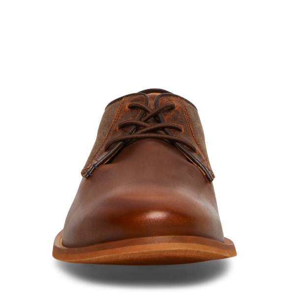 Steve Madden Lad Cognac Deri Elbise Ayakkabısı Erkek Kahverengi | SM-357CI