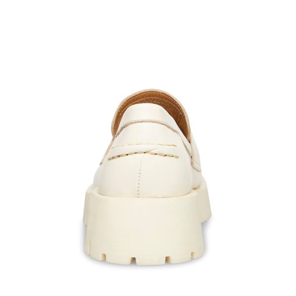 Steve Madden Lawrence Bone Deri Loafer Ayakkabı Kadın Bej Rengi | SM-917YW