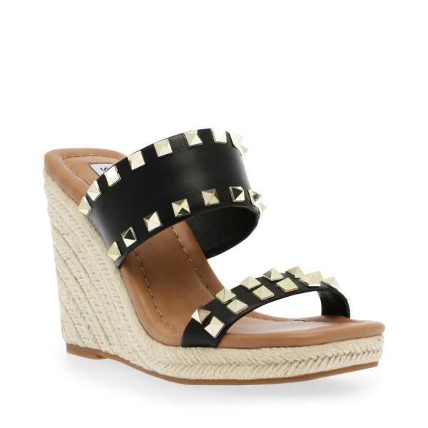 Steve Madden Mackie-s Sandalet Kadın Siyah Renkli | SM-692NJ