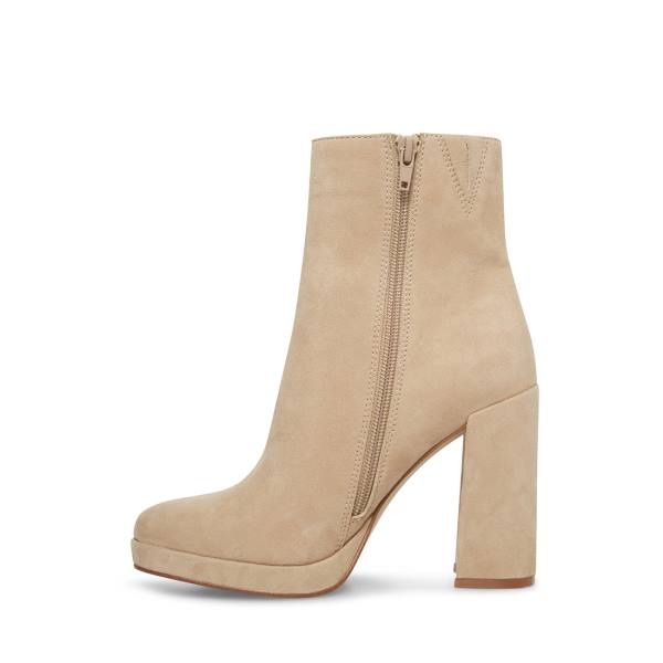 Steve Madden Main Sand Süet Bot Kadın Kahverengi | SM-678ZN