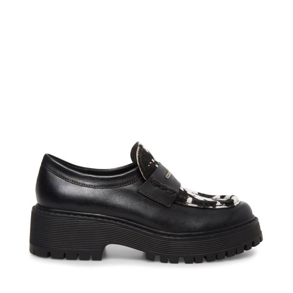 Steve Madden Malvern-c Loafer Ayakkabı Kadın Siyah Beyaz | SM-463HD