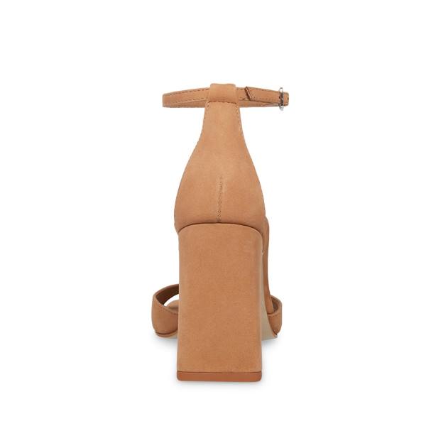 Steve Madden Margot Camel Nubuck Heel Topuklu Ayakkabı Kadın Kahverengi | SM-310VK