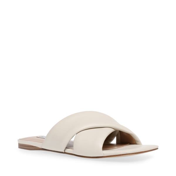 Steve Madden Marshal Bone Sandalet Kadın Bej Rengi | SM-548TQ