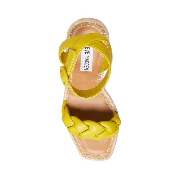 Steve Madden Novah Sandalet Kadın Sarı | SM-745PN