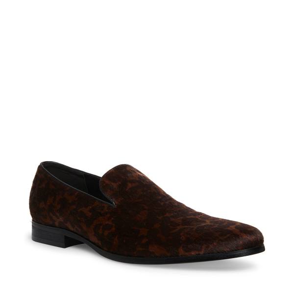 Steve Madden Parigi Leopard Loafer Ayakkabı Erkek Leopar | SM-763CW