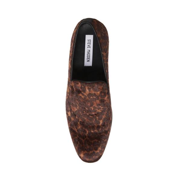 Steve Madden Parigi Leopard Loafer Ayakkabı Erkek Leopar | SM-763CW