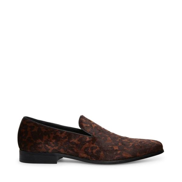 Steve Madden Parigi Leopard Loafer Ayakkabı Erkek Leopar | SM-763CW