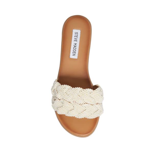 Steve Madden Phraya Sandalet Kadın Beyaz | SM-957IJ