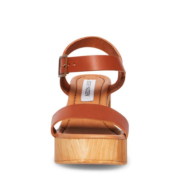 Steve Madden Ravenna Cognac Heel Topuklu Ayakkabı Kadın Kahverengi | SM-075EU