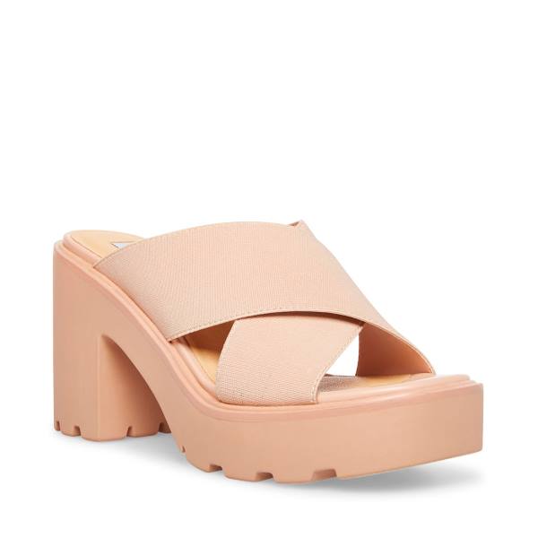 Steve Madden Smash Nude Sandalet Kadın Bej Rengi | SM-453LT