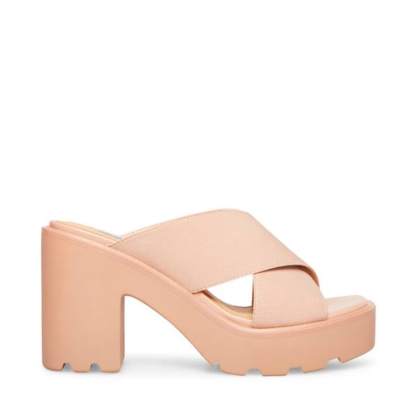 Steve Madden Smash Nude Sandalet Kadın Bej Rengi | SM-453LT