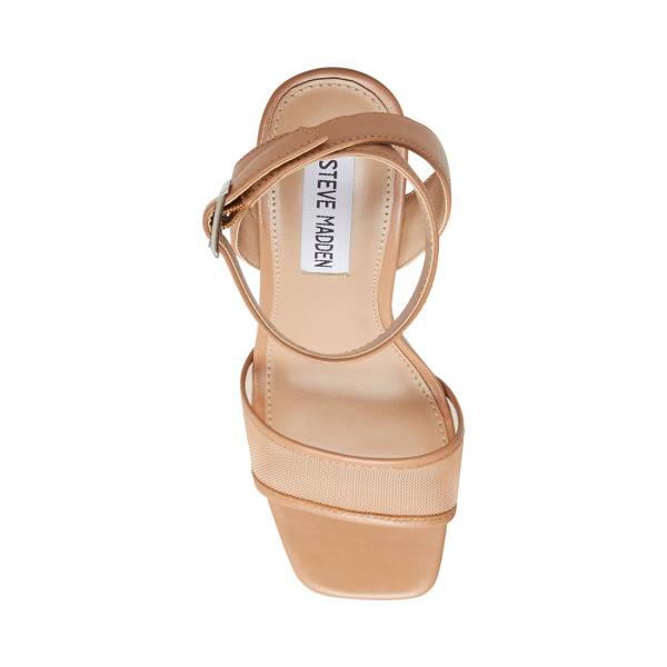 Steve Madden Strategy Blush Deri Heel Topuklu Ayakkabı Kadın Pembe | SM-183SN