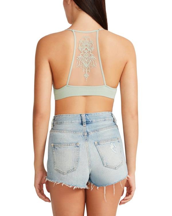 Steve Madden The Ella Mesh Bralette Sage Üstler Kadın Yeşil | SM-340UF