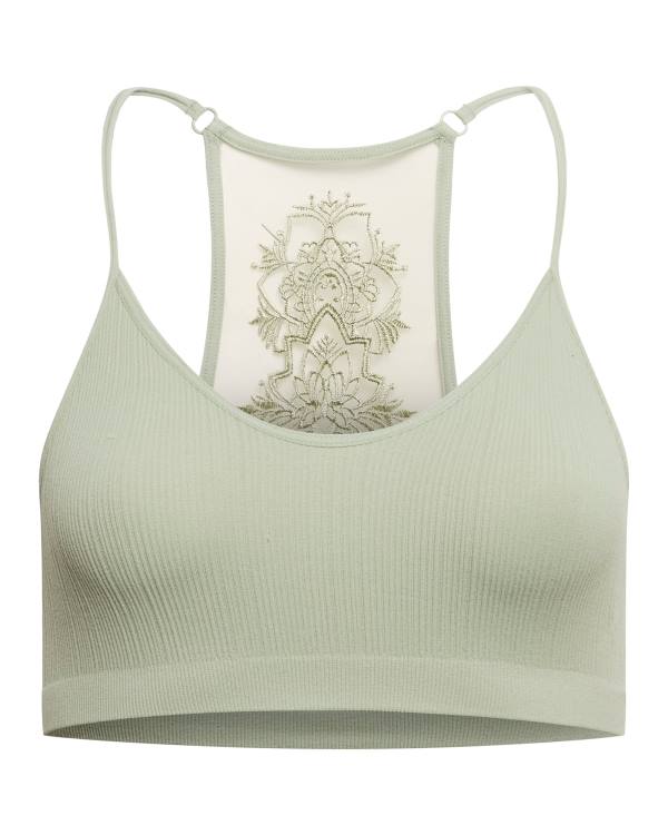 Steve Madden The Ella Mesh Bralette Sage Üstler Kadın Yeşil | SM-340UF