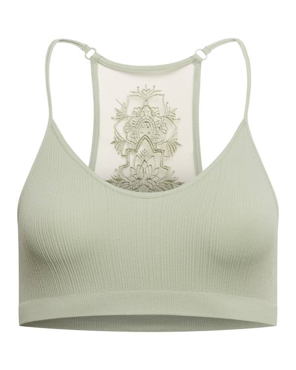 Steve Madden The Ella Mesh Bralette Sage Plus Üstler Kadın Yeşil | SM-508HF