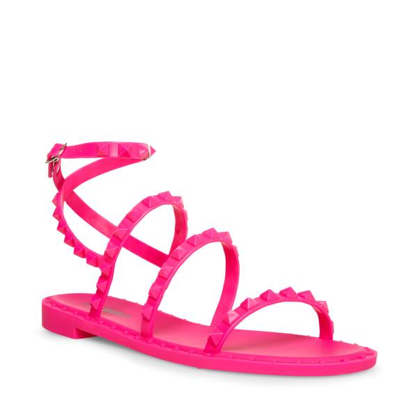 Steve Madden Travel-j Sandalet Kadın Pembe | SM-805XZ