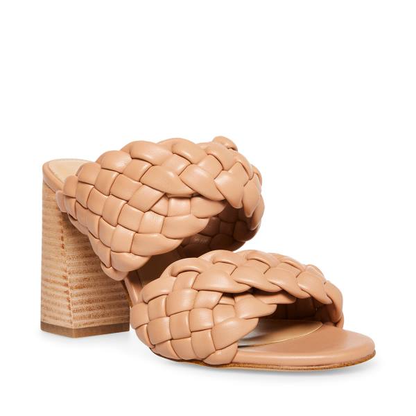 Steve Madden Twisted Tan Heel Topuklu Ayakkabı Kadın Kahverengi | SM-592LC