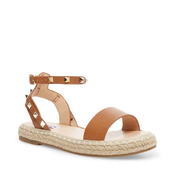 Steve Madden Ultimate Cognac Sandalet Kadın Kahverengi | SM-520ZE