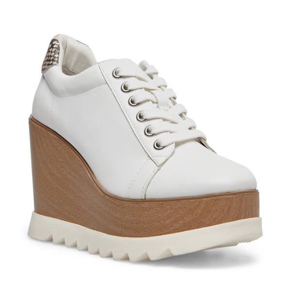 Steve Madden Unglazed Spor Ayakkabı Kadın Beyaz Renkli | SM-086RN