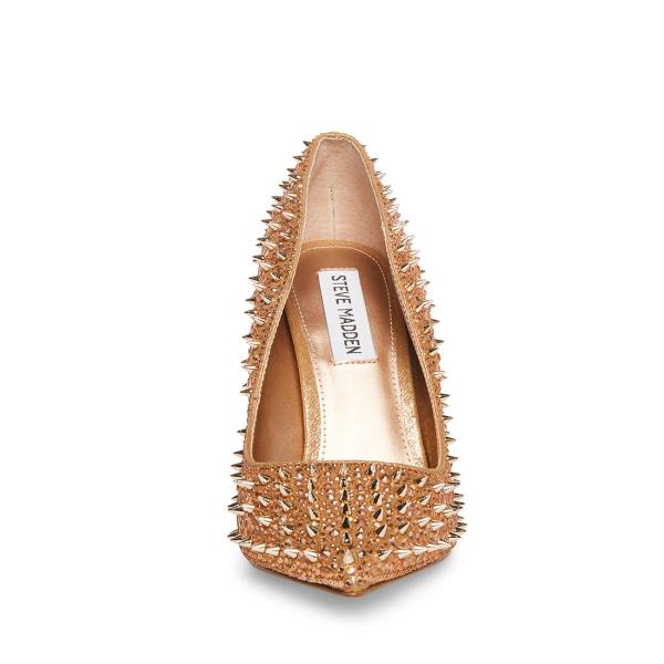 Steve Madden Various Heel Topuklu Ayakkabı Kadın Pembe Altın | SM-610WR